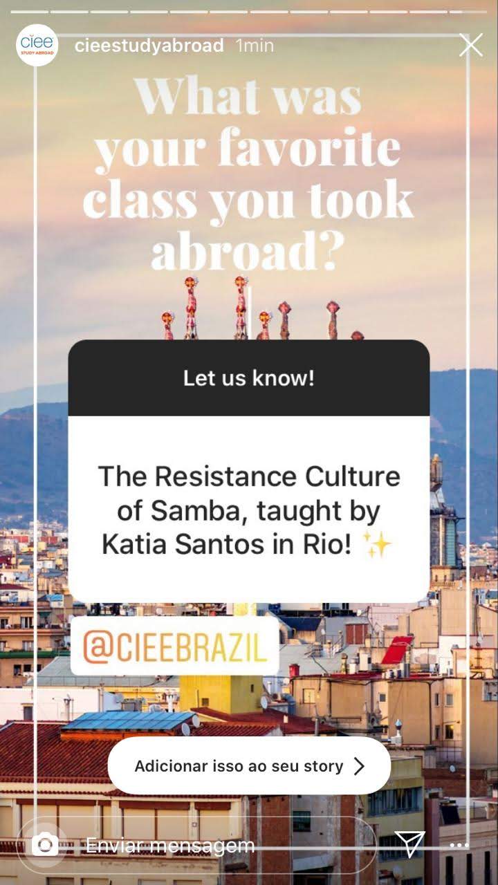 CIEE StudyAbroad Instagram post