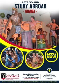 Ghana 2023 Dance and Community Study Abroad Program poster 