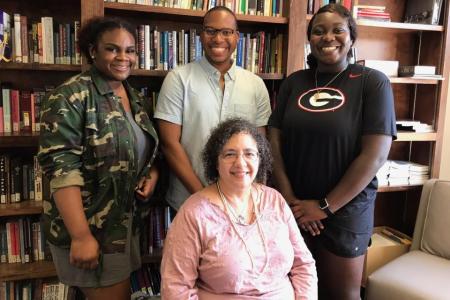 AFAM students with Director, Dr. Carolyn Jones Medine